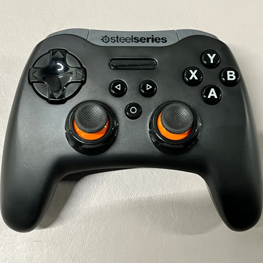 SteelSeries Black and Orange Gaming Controller